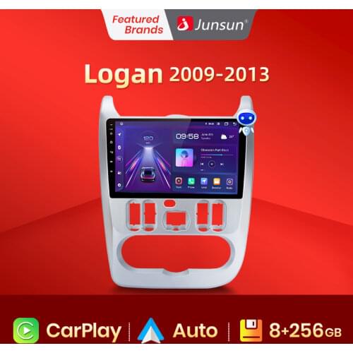 Junsun V1 Android 10.0 Car Radio Multimedia Player For Renault Logan 1 Sandero Lada Lergus largus Dacia Duster 2010-2017 no 2din
