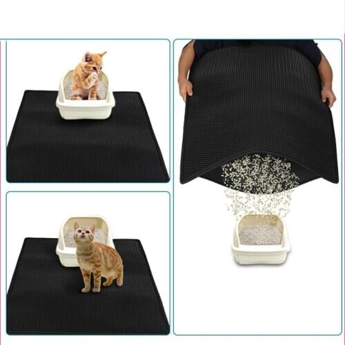 Cat Litter Mat EVA Double-Layer Cat Litter Trapper Mats with Waterproof Bottom Layer Easy To Clean Cat Bed Pet Mat Dropshipping
