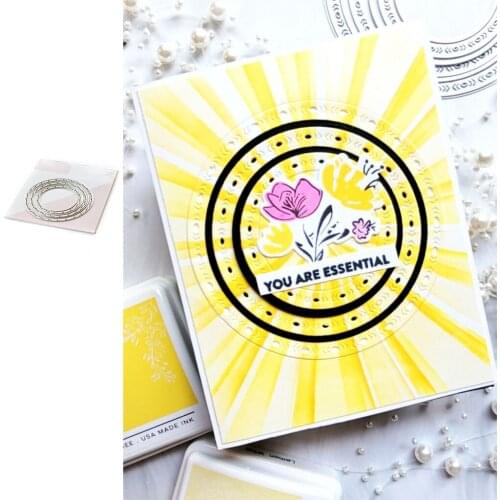 Lace Round Metal Cutting Die Scrapbook Embossed Paper Card Album Craft Template Cut Die Stencils New for 2021 Arrive