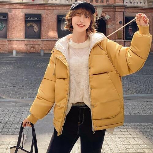 New Hooded Collar Female Coat Winter Womens Outwear Winter Jackets Autumn Cotton Padded Chaqueta Mujer Invierno