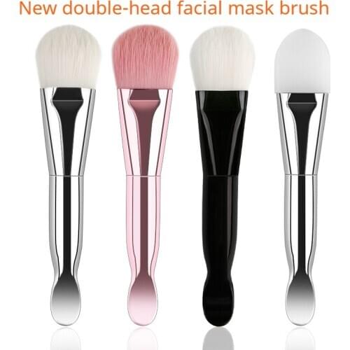 Double-head Facial Mask Cosmetic Brush Soft Hair Mask Brush Soft Hair Mask Brush Beauty Tool New Double-head Facial Mask Brush