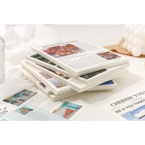 English Words DIY Scrapbooking Art Supplies Ins Vintage Background Material Home Wall Diary Accessories Paper 11x15cm 50sheets