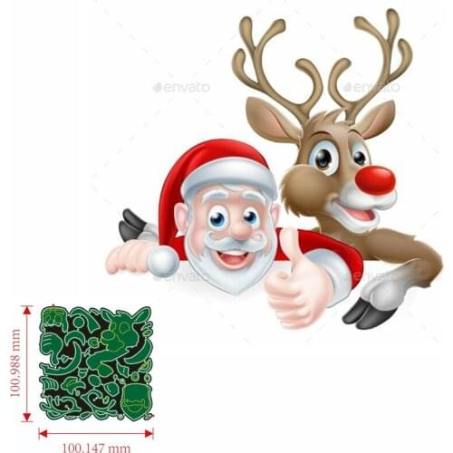 Metal Cutting Dies Santa Claus DIY Scrapbooking Paper Cards Decorative Craft Embossing