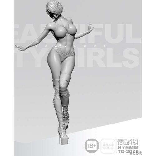 1/24 Resin Kits fantasy beauty resin Soldier self-assembled TD-2078