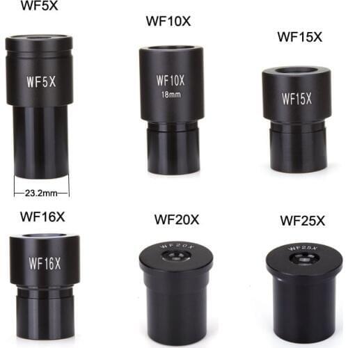 Biological Microscope Eyepiece WF5X WF10X WF15X WF16X WF20X WF25X Microscope Lens Accessories Wide Angle Lens Monocular Oculars