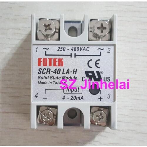 FOTEK SCR-40LA-H Authentic original Solid state relay Current type adjusting voltage module ,250-480VAC,4-20mA