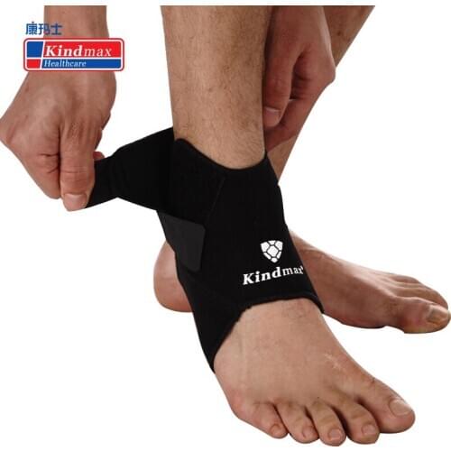 Kindmax Healthcare Ankle Support Sports Brace Protector Foot Bandage Football Gym Running Safety Open-style Brand Quality