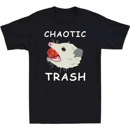 Chaotic Trash Funny Vintage MenS Short Sleeve T-Shirt Adult Tee