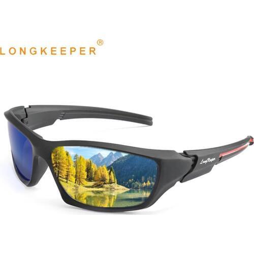 LongKeeper Fashion Polarized Sunglasses Men Women Luxury Brand Designer Vintage Driving Sun Glasses Male Goggles Shades UV400