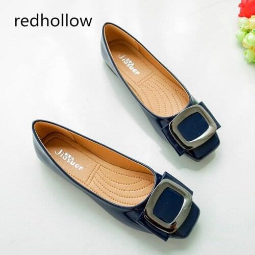 Spring Women Flat Shoes Fashion Womens Shallow Shoes Female Vogue Ladies Flats Casual Slip on Shoes Big Size35-41