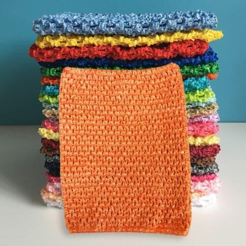 24 Colors Arrival 6/9inch Colourful Tutu Crochet Baby Tube Tops Chest Wrap for DIY Handmade Tutu Dress Tops 5ZSH939