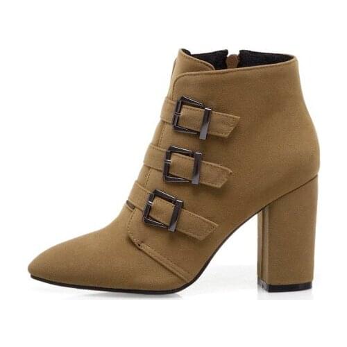 Big Size 9 10 11-19 boots women shoes ankle boots for women ladies boots shoes woman winter