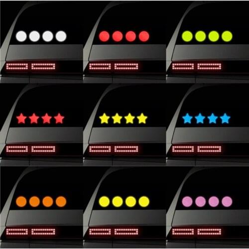 10Pcs/set Car Truck Bumper Reflective Strip Warning Night Driving Riding Safety Mark Sticker Motorcycle Bicycles Safety Sticker