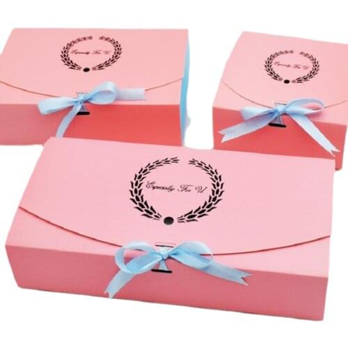 10pcs/lot Paper pink boxes, boxes for chocolates ,pink cupcake cake box , gift cardboard boxes