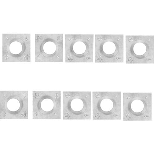 10Pcs Wood Turning Carbide Insert Blades Milling 30 Degree Lathe Chisel Replacement Blade 14X14X2mm