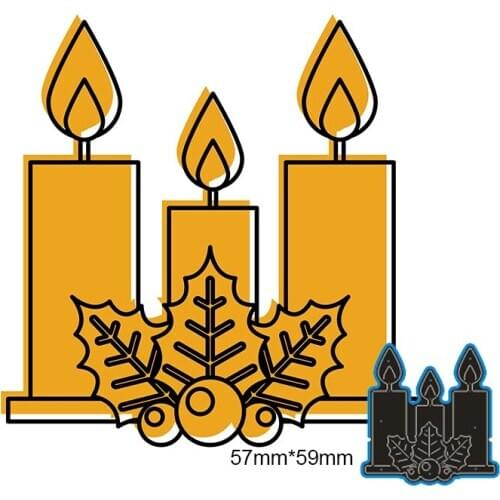 57*59mm Easter candle New Arrival Frame Cutting Dies Stencil DIY Scrapbooking Photo Album Embossing Paper Card