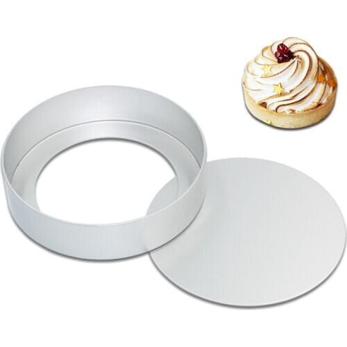 5cm 7cm 8cm nonstick pop-out base French pie pan tart pan mini trate pan with plastic Dough Tart Tamper