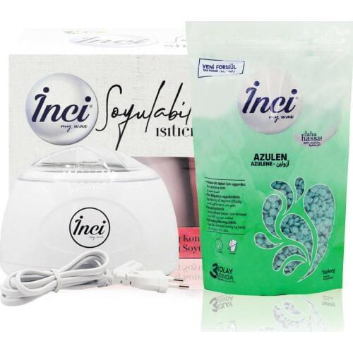 Pearl waxing and waxing heater machine, azulene hard beads wax, hair removal, sugar-free, bezsiz painless painless waxing