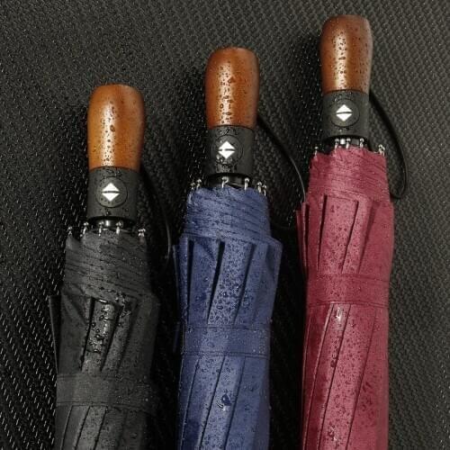 Umbrella 3 fold automatic umbrella foldable business umbrella for men and women umbrella automatic Adults Three-folding