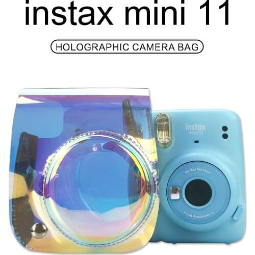 Besegad Fashion Camera Protective Case Laser Pouch Bag with Shoulder Strap for Fujifilm Instax Mini11 Accessories