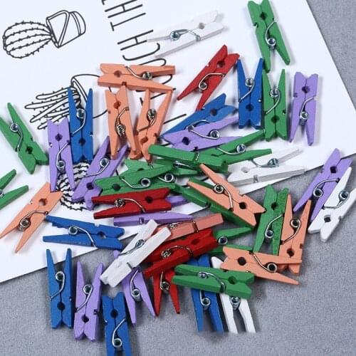 Decorative Clothespins Wooden Cartoon Clips for Cute Twine Combination Photos Folder Bed Sheet Home Gadgets Color Note Holder