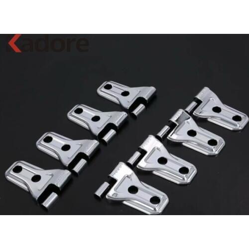 For Jeep Wrangler SUV 2018 2019 ABS Chrome Exterior Accessories Trim Side Door Hinges Covers Car-styling