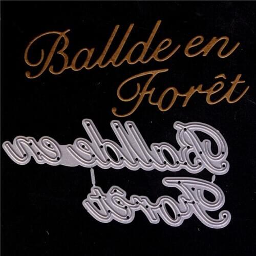 French word Metal Cutting Dies for Diy Scrapbooking Die Cut New Cuts for Paper Card Making Craft Embossing I love youtampons