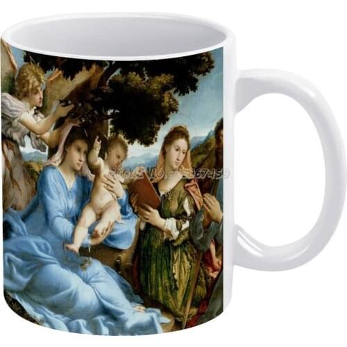 And With Saints Catherine And Thomas Coffee Mugs Soft Decorative Throw Pillow Cover Print PillowCase Waist Cover Pillows NOT Inc