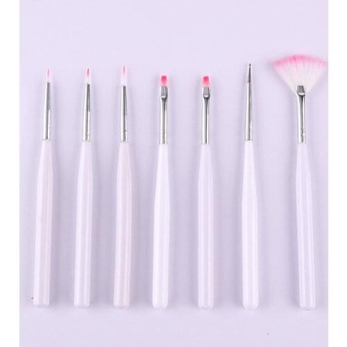 Cake Decorating Tools Baking Accessories 7Pcs Multifunction Icing Pastry Brushes Fondant Cake Painting Brush Nail Art Brush Pen