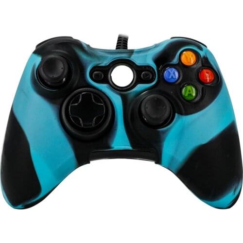 YTTL Camouflage Anti-slip Soft Silicone Protective Case Cover for XBOX360 Controller