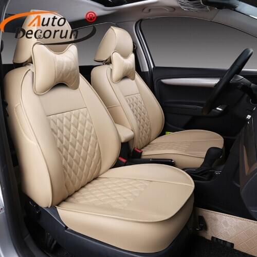 AutoDecorun Custom Fit PU leather Seat Covers set for Volvo XC60 2015 Automobile Seat Covers Cars Seats Cushion Supports Styling