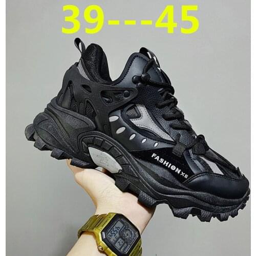 2021 New Multicolor Men Casual Sneakers Korean Fashion Retro Harajuku Style Old Dad Shoes Students Thick-soled Casual Shoes Man