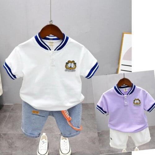 Summer Infant Baby Boy Clothes Girls Kids T-Shirt + Shorts 2PCS Outfits Children Clothing Set For Cotton Casual Clothes 2-7Year