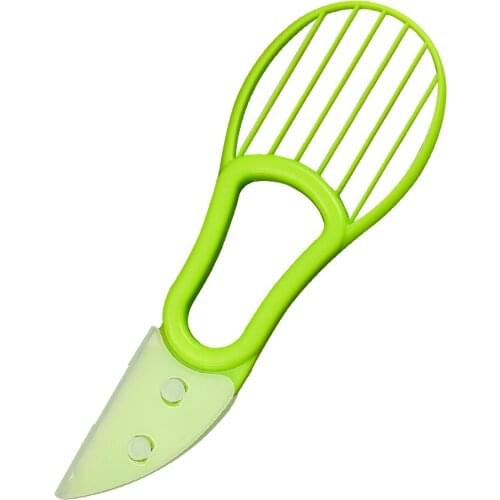 Multifunctional Fruit Avocado Slicer Knife 3 In 1 Plastic Avocado Shea Corer Butter Pulp Seperator Peeler Kitchen Accessories