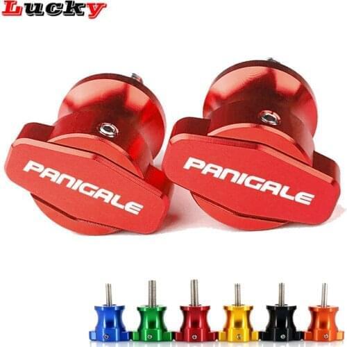 Motorcycle CNC Frame 6MM Stands Screws Sliders Swingarm Spools Slider For DUCATI 899 PANIGALE 959 PANIGALE 1199 1299 with logo