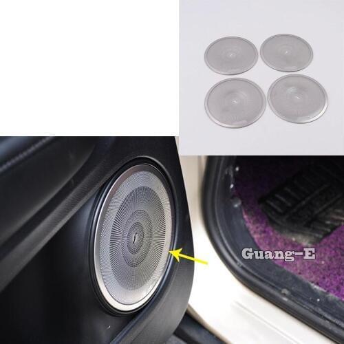 High Quality Car Stainless Steel Inside Door Audio Speak Speaker Sound Ring Lamp Trim 4pcs For Honda HRV HR-V Vezel 2019 2020