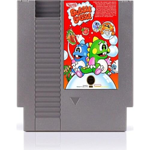 Newest Bubble Bobble 72 Pins Game Card For 8 Bit Game Player