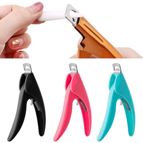 Professional Nail Art Clipper Special Type U Word False Tips Edge Cutters Colorful Stainless Steel False Nail Trimmer Manicure