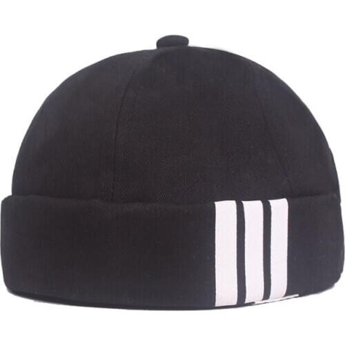 Brimless beanies Cotton Brimless Cap hats for men street hip hop hat retro casual womens beanie hats Unique portable sun hat