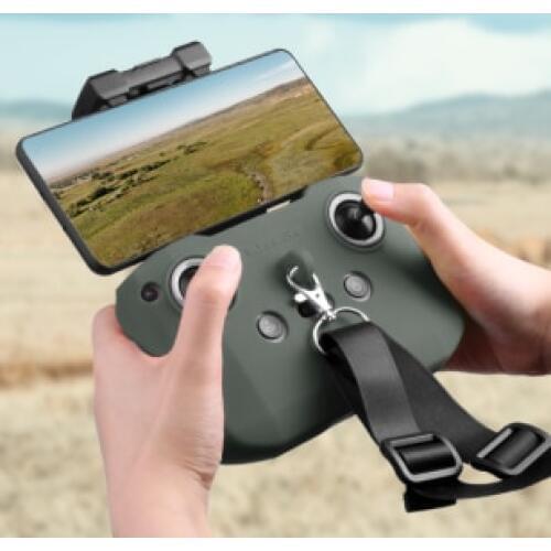 SUNNYLIFE Silicone Protective Cover with Remote Controller Strap Protective Sleeve For DJI Mavic Air 2 Drone Accessories