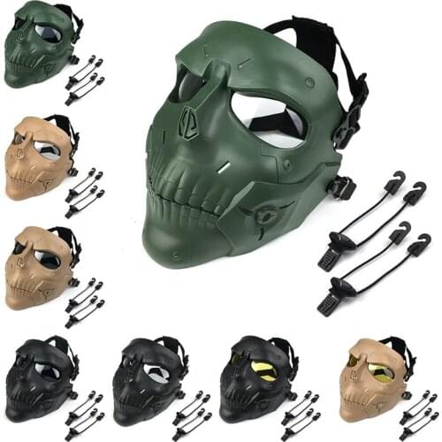 Tactical Helmet Halloween Party Skull Mask Party Game Skull Tactical Equipment Adapted to FAST Dress