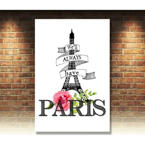 We'll Always Have Paris Quote Sign Metal Plaque Humorous Art Print Decor