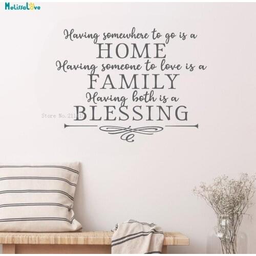 Having Somewhere To Go Is A Home Wall Sticker Family Quote Home Decor Inspirational Vinyl Warm Art Decals Self-adhesive YT2364