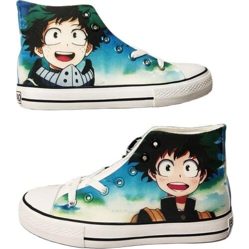 Unisex Anime My Hero Academia Casual Canvas Shoes Sneakers Uniform Flats Shoes