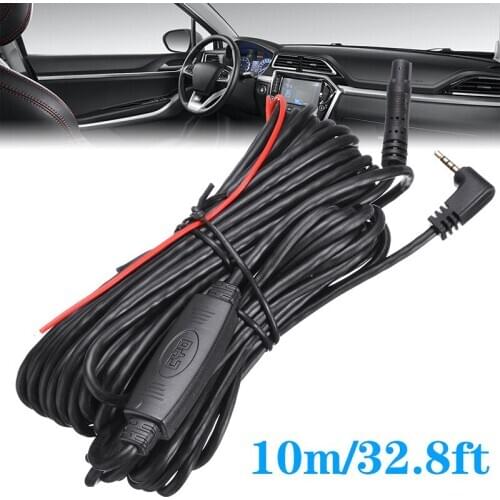 Universal 1pc 10m/32.8ft Car DVR Camera Backup Recorder Rear View Camera 2.5mm Extension Cable 5 Pin DIY Accessories Parts