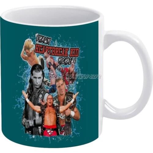 Vintage Inspired Shawn Heartbreak Kid Wwf Wrestling Coffee Mugs Ceramic Tea Cup Milk Mug Warmer Personalized Friends Birthday Gi