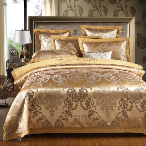 High-end European embroidery embroidery cotton jacquard four-piece set 1.5 m1.8 m2.0 m quilt cover sheet pillowcase