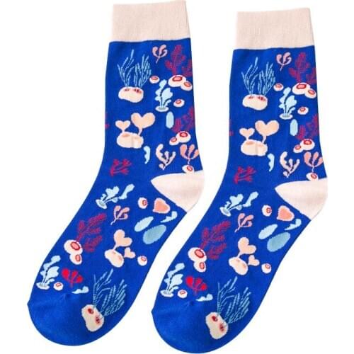 YZ-S-ZZ-0089 Middle stockings lovers stockings Kaleidoscope street personality sports socks College Style socks cotton socks