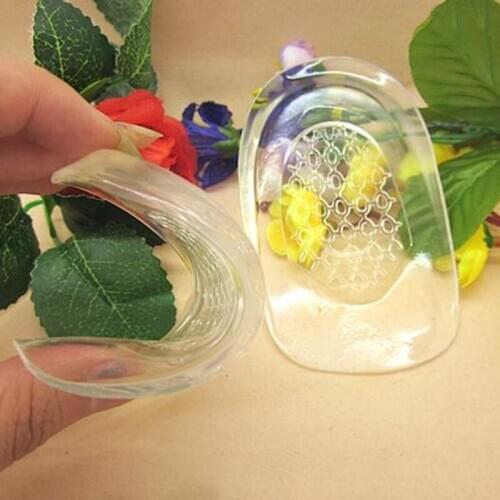 1 Pair Heel Insoles Shoes Massage Cushion Silicone Gel Inserts Pads Massager High Heel Women Elastic Palm Protect Shoe Inserts