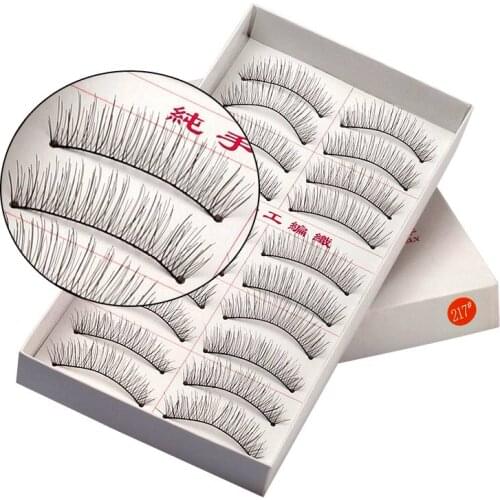New Makeup kit 10 pairs eyelashes make up brush lashes tweezers soft false eyelashes black lashes makeup brushes sets